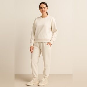 Lululemon Oversized Crewneck Sweatshirt | White | Size Medium